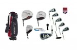SENIOR XLT MEN'S LEFT HAND GOLF SET: +DRIVER+3WD+HYBRID+6-PW IRONS+PUTTER